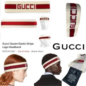 SOLD!!Gucci Web Headband M
